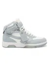 OFF-WHITE MEN'S OUT OF OFFICE LEATHER MID-TOP SNEAKERS