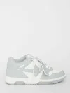 Off-white White And Grey Out Of Office Sneakers In Gray