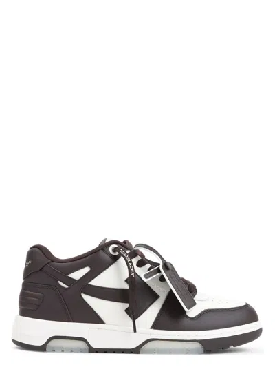 OFF-WHITE MEN'S OUT OF OFFICE WHITE/CHOCOLATE SNEAKER