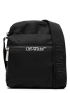 Off-white Outdoor Logo Crossbody Bag In Blackncolr