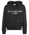 Off-white Off White Cotton Hoodie In Blackmulti