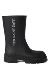 Off-white Boots For Rainy Days Black In Blackwhite