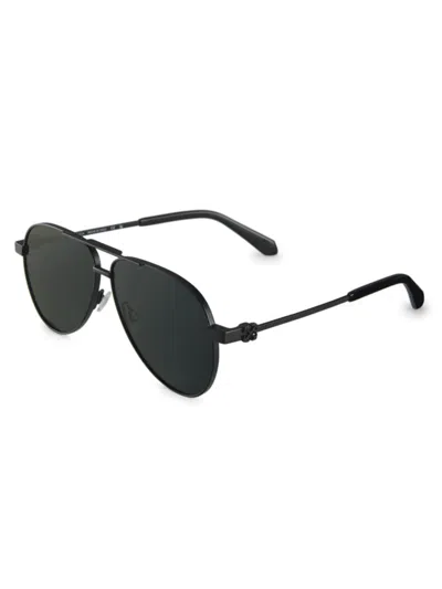 Off-white Men's Ruston 57mm Aviator Sunglasses In Black
