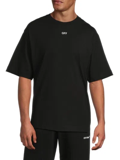 OFF-WHITE MEN'S SCRIBBLE DIAGS SKATE COTTON T-SHIRT