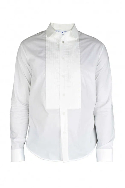 Off-white Long-sleeved Cotton Shirt In White