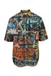 Off-white Neen Allover Shirt Men In Multicolor
