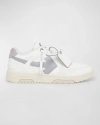 Off-white Men's Slim Out Of Office Mesh And Leather Low-top Sneakers In White
