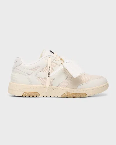 Off-white Men's Slim Out Of Office Sneakers In White White