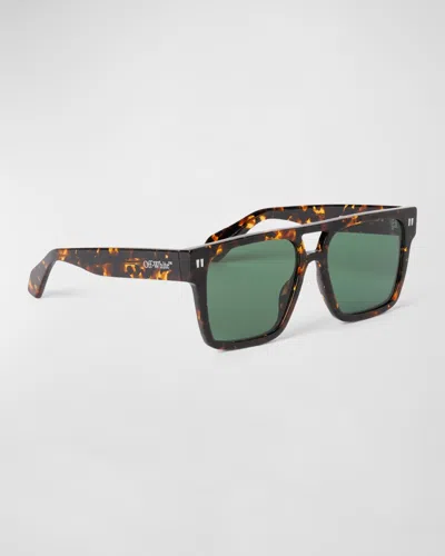 Off-white Men's Springfield Acetate Square Sunglasses In Multi