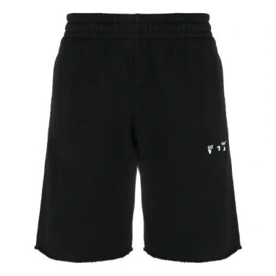 Off-white Men's Ss21 Logo Sports Shorts Black