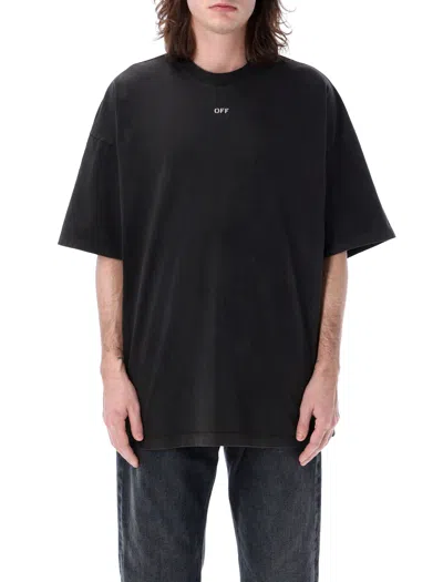 Off-white Men's Ss24 Mary Over T-shirt In Black Grey In Black_grey