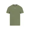 Off-white Arrows-stitching Cotton T-shirt In Green