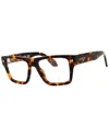 Off-white ™ Men's Style 75 53mm Optical Frames In Brown