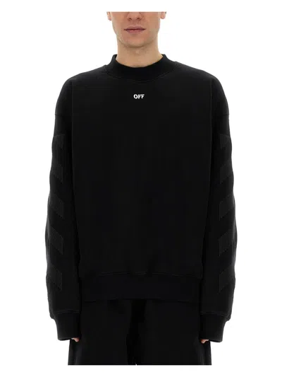 OFF-WHITE MEN'S SWEATSHIRT WITH LOGO