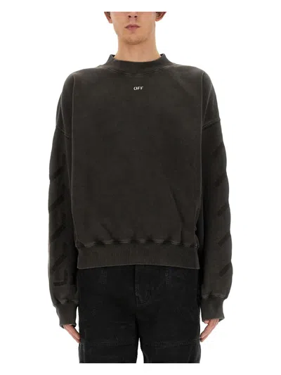 OFF-WHITE MEN'S SWEATSHIRT WITH LOGO