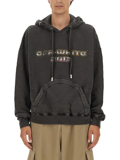 Off-white Men Sweatshirt With Print In Black