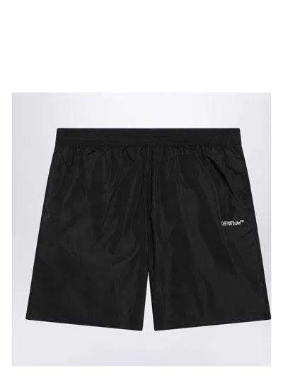 OFF-WHITE MEN'S SWIMMING COSTUME WITH LOGO OFF