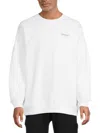 Off-white Men's Tattoo Arrow Skate Graphic Cotton Sweatshirt In White