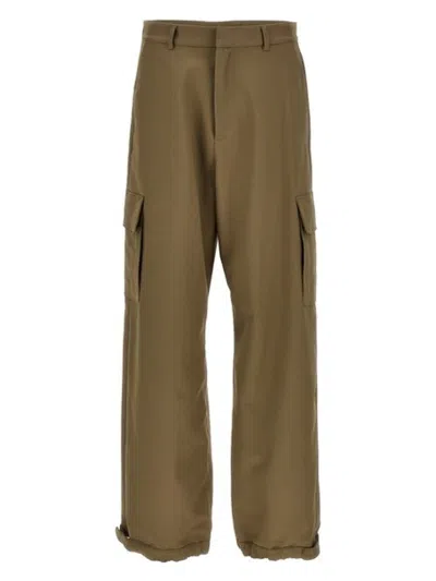 Off-white Technical Fabric Pants For Men In Tan