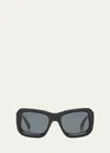 Off-white Men's Verona Acetate Square Sunglasses In Black