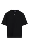 Off-white 'vibe Arrow' Black T-shirt With Maxi Logo Printed On The Back In Black