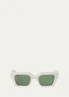 Off-white Moberly Square-frame Sunglasses In White Green