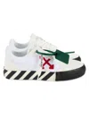 OFF-WHITE MEN'S VULCANIZED CANVAS LOW TOP SNEAKERS