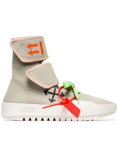 Pre-owned Off-white Men's White Motowrap Sneakers In Light Grey/black/off In Multi