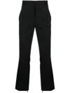 Off-white High-waisted Straight-leg Cropped Trousers In Black