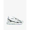 Off-white Odsy-1000 Sneakers In White And Light Blue Mesh In Pale Blue