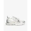 Off-white Ow Be Right Grey Low Top Sneakers With Zip-tie Detail In Mesh And Leather Man In Gray