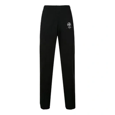 Off-white Mens Black Cotton Tracksuit Bottoms Black