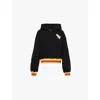 Off-white College Over Hoodie In Black