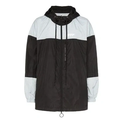 Off-white Mens Black White Splicing Jacket