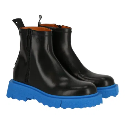 Off-white Off White Mens Black/blue Boot In Multi