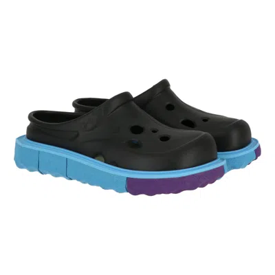 OFF-WHITE OFF WHITE MENS BLACK/BLUE SLIPPER