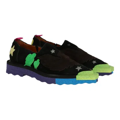 Off-white Suede Sneakers In Black
