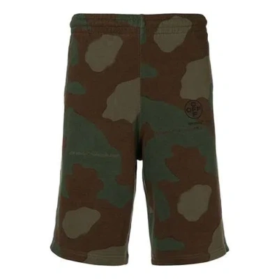 Off-white Mens Camouflage Track Camouflage Logo In Brown