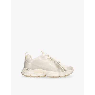OFF-WHITE MENS OFF-WHITE C/O VIRGIL ABLOH BE RIGHT BACK IRIDESCENT MIXED-TEXTILE LOW-TOP TRAINERS