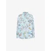 Off-white Fresco-print Denim Shirt In Multi