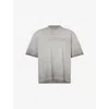 Off-white Off White T Shirt With Logo In Gray