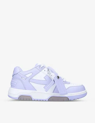 Off-white Ooo Low-top Leather Trainers In White