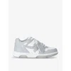 Off-white Off White Out Of Office Leather Sneakers In Grey