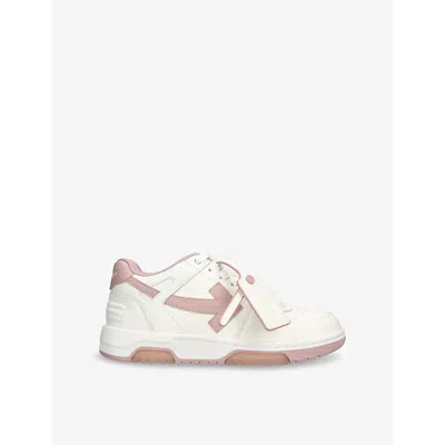 OFF-WHITE MENS OFF-WHITE C/O VIRGIL ABLOH OUT OF OFFICE LEATHER LOW-TOP TRAINERS