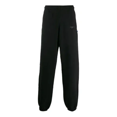 Off-white Mens Unfinished Track Pants Black