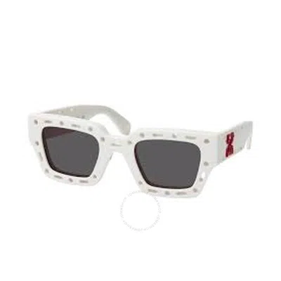 OFF-WHITE OFF-WHITE MERCER GREY SQUARE UNISEX SUNGLASSES OERI026 0107 48
