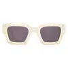 Off-white Mercer Grey Square Unisex Sunglasses Oeri026 0107 48 In Neutral
