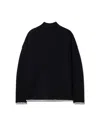 Off-white Merino Wo Trim Arrow Turtlen In Black
