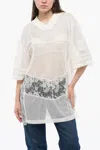 Off-white T-shirt In Beige Polyester In White