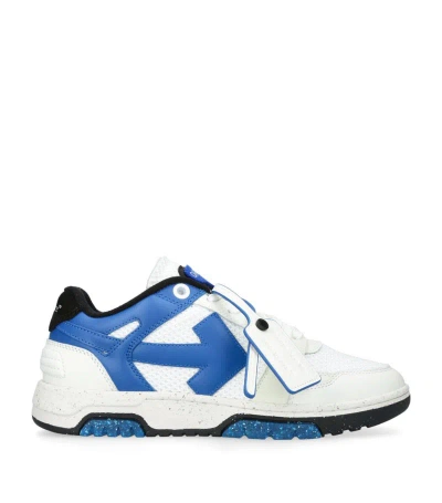 Off-white Mesh Slim Out Of Office Trainers In Blue